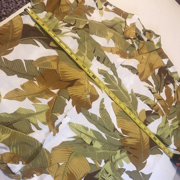 Centro Mens Shirt Size XXL Brown Hawaiian Short Sleeves 3954 - Picture 9 of 12